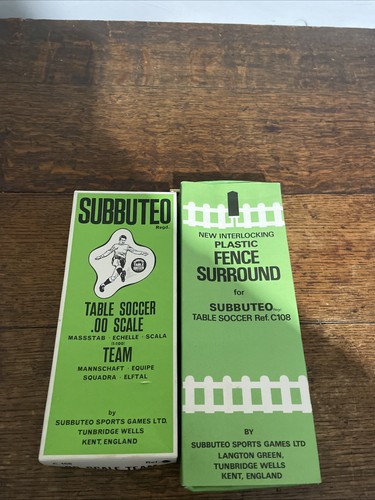 Subbuteo team and - team,