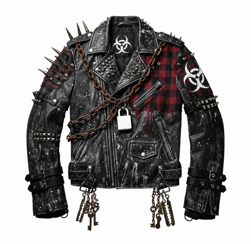 Men studded spiked - men, genuine