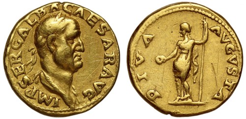 Galba gold aureus - galba, 68-69),
