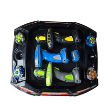 Battle Strikers Turbo Tops Set 4 Turbo Tops, Arena, 3 Launchers, 3 Magnetic Fing
