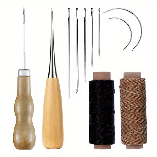 Leather sewing needles kit - leather,