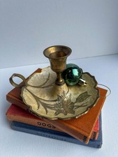 vintage brass and enamel