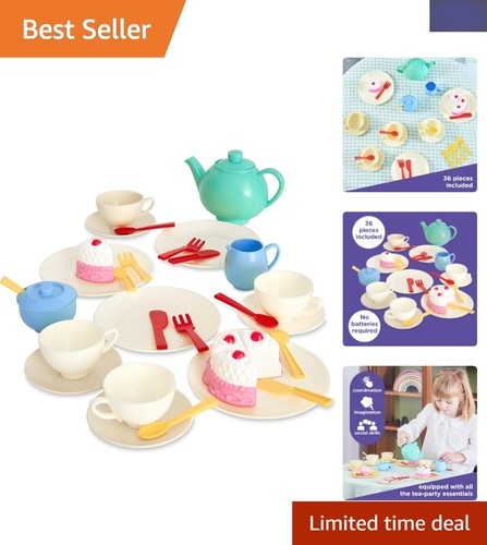 Piece colourful tea set - 33-piece,
