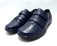 Hotter Leap Shoes Size 7 UK New Navy Blue Leather RRP £65