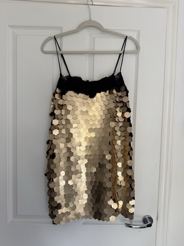 Zara collection gold sequin - zw,