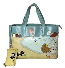 Radley Grab Bag Picture Bag Medium BYTHE SEASIDE Leather Used