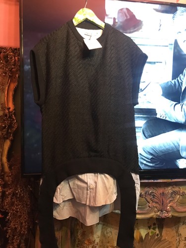 Zara black blue - black, striped