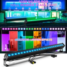 192W Waterproof IP65 RGB 24 LED Wall Washer Light Stripe DMX Stage DJ Bar Light