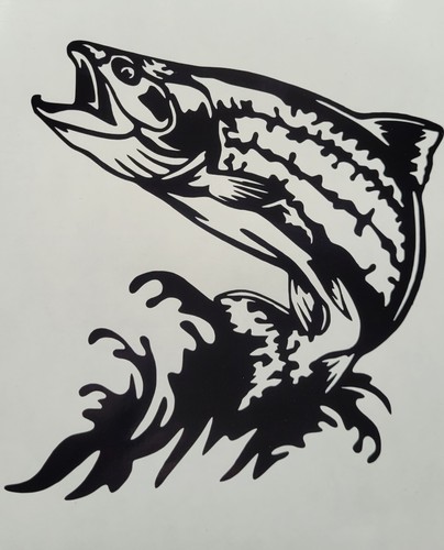 Trout fish vinyl sticker - fish,