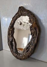 Magic Gothic mirror with wood