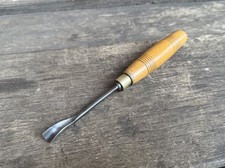 Vintage 7/16” Henry Taylor Acorn Back Bent Spoon Carving Gouge Chisel Old Tool