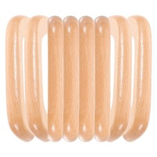 8 Pcs Furniture Door Pulls Beech Wood Handle Replacement for Wardrobe