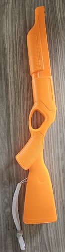 Orange rifle shotgun gun - shotgun,