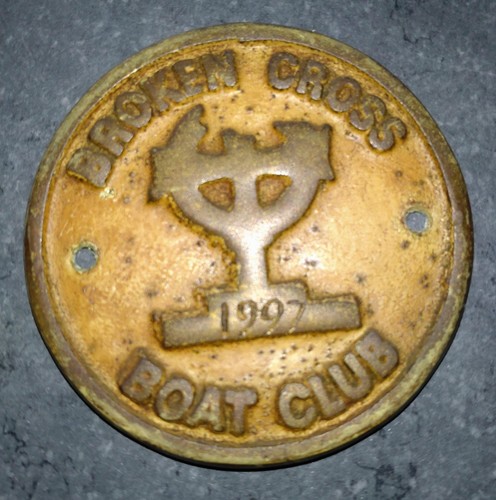 Brass plague sign - brass,