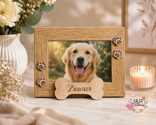 Personalised wooden dog photo - dog,