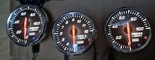 HKS DB RS GAUGES METERS X3 BLACK 60MM OIL +  OR FUEL PRESSURE, EXHAUST TEMP 