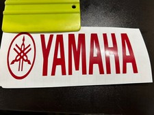 2 X RED YAMAHA  Decal