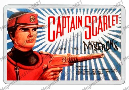 Retro captain scarlet gun - scarlet,