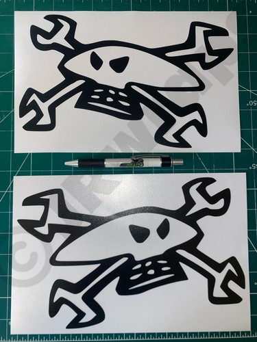 Guy martin skull - (x2), logo