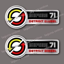 detroit diesel Logo Gloss Weatherproof Decal Sticker 2