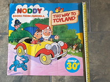 ORIGINAL NODDY BOOKS by ENID BLYTON SHOP WINDOW POSTER ( WOOLWORTHS )