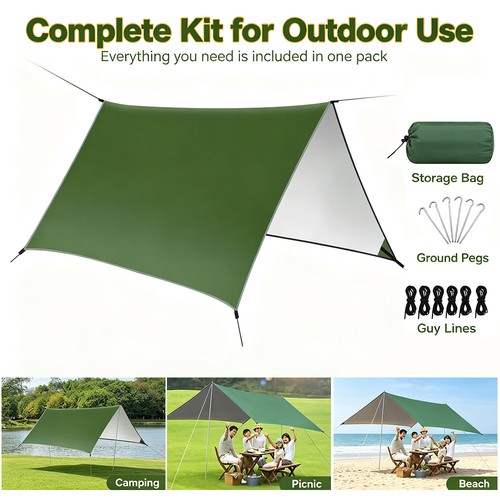 3x3m tent tarp rain sun - 3x3m, shade
