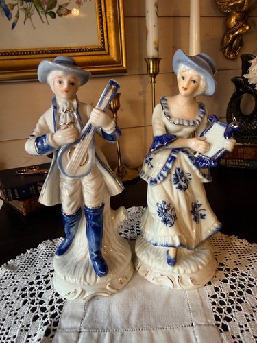 Vintage blue white - vintage, porcelain