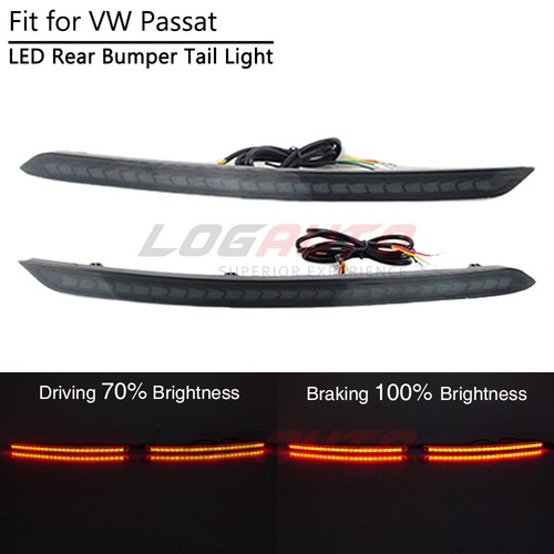 Smoke led rear bumper tail - smoke,
