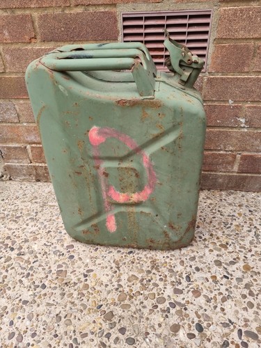 Vintage liter steel jerry - vintage, 20-liter