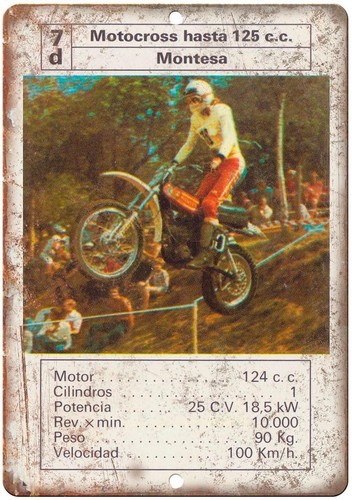 Motocross metal sign vintage - sign,
