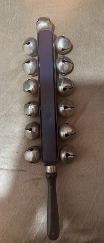 Vintage wooden sleigh bell - wooden,