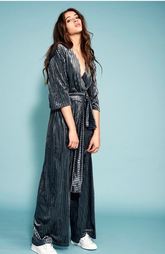 Zara trafaluc grey velvet - trafaluc,