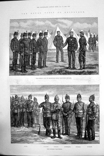 Antique print queens - print,