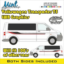 T5 LWB VW Transporter Camper Motorhome Decals Stickers Van Graphics NO P&P 069