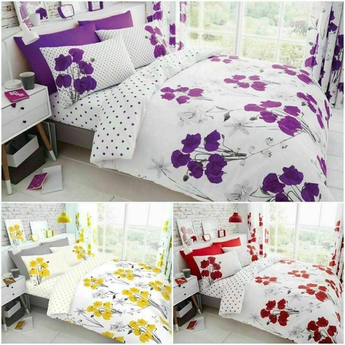 Poppy flower duvet quilt - duvet,