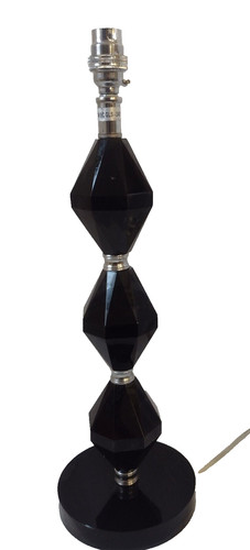 Heavy black glass diamond - heavy,
