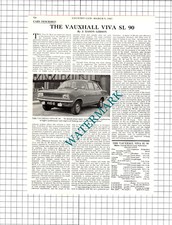 Vauxhall Viva SL 90 Car Review -  1967 Article / Print