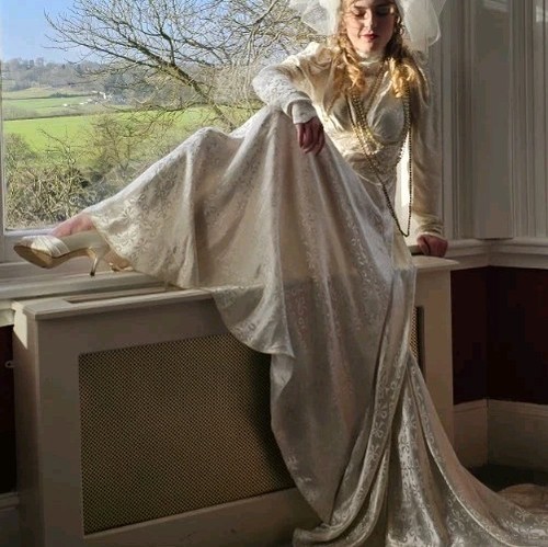 1940s vintage silk jaquard - vintage,
