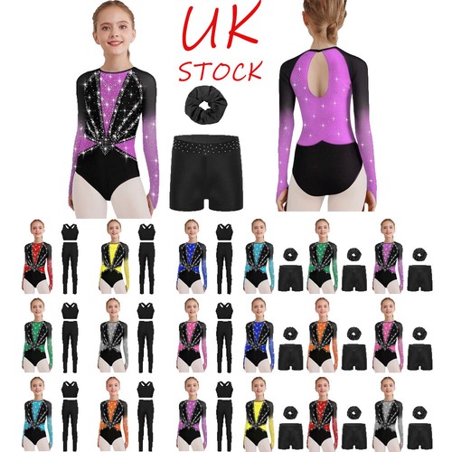 Girls long arm gymnastics suit - girls,