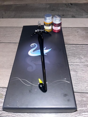 Black swan crystal caligraphy - crystal,
