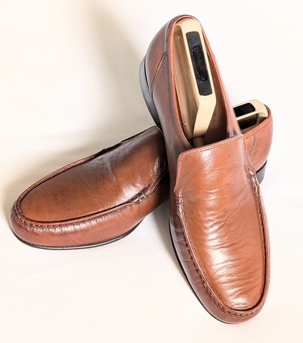 Grenson brown leather - leather, moccasin