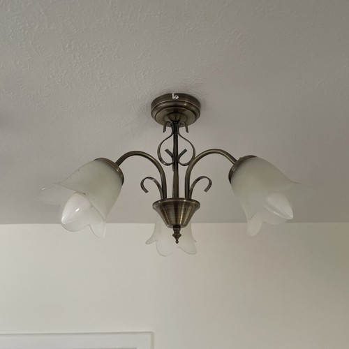 Brass art deco style ceiling - brass,