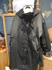 ZARA SIZE XL BLACK WATER/WINDPROOF & PADDED INNER 2IN1  HOODED JACKET COAT