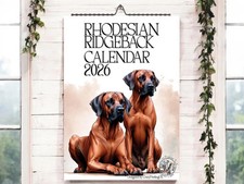 Rhodesian Ridgeback Calendar