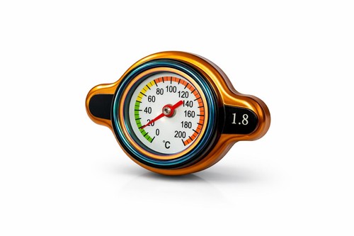 Radiator cap with temperature - cap,