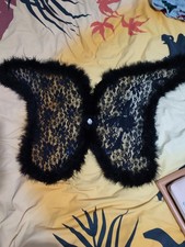 Black Fairy/ Butterfly Wings for Adults Halloween Costume
