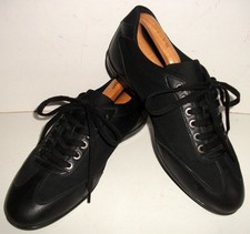 VERSACE Collection MEDUSA LEATHER TRAINERS Sneakers SHOES 9 43 Black Low Tops