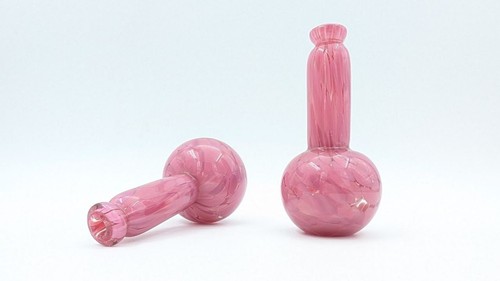 Pair murano glass pink - pair,
