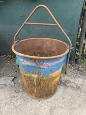 1000kg Large Concrete Lifting Tub Pot Equipment Crane Skip Mortar £400+v Rubble