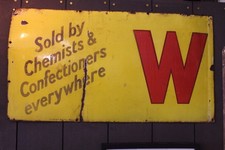 Vintage Woodbine Enamel Advertising Sign – R. Frost Smith London (c.1920s–30s)